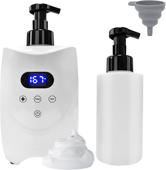Hot Lather Machine for Shaving Professional Lather Maker for Men Face Shaving Large Capacity Shaving Foam Warmer for Home Salon Barber Shop, with 2 500ml Foam Bottle