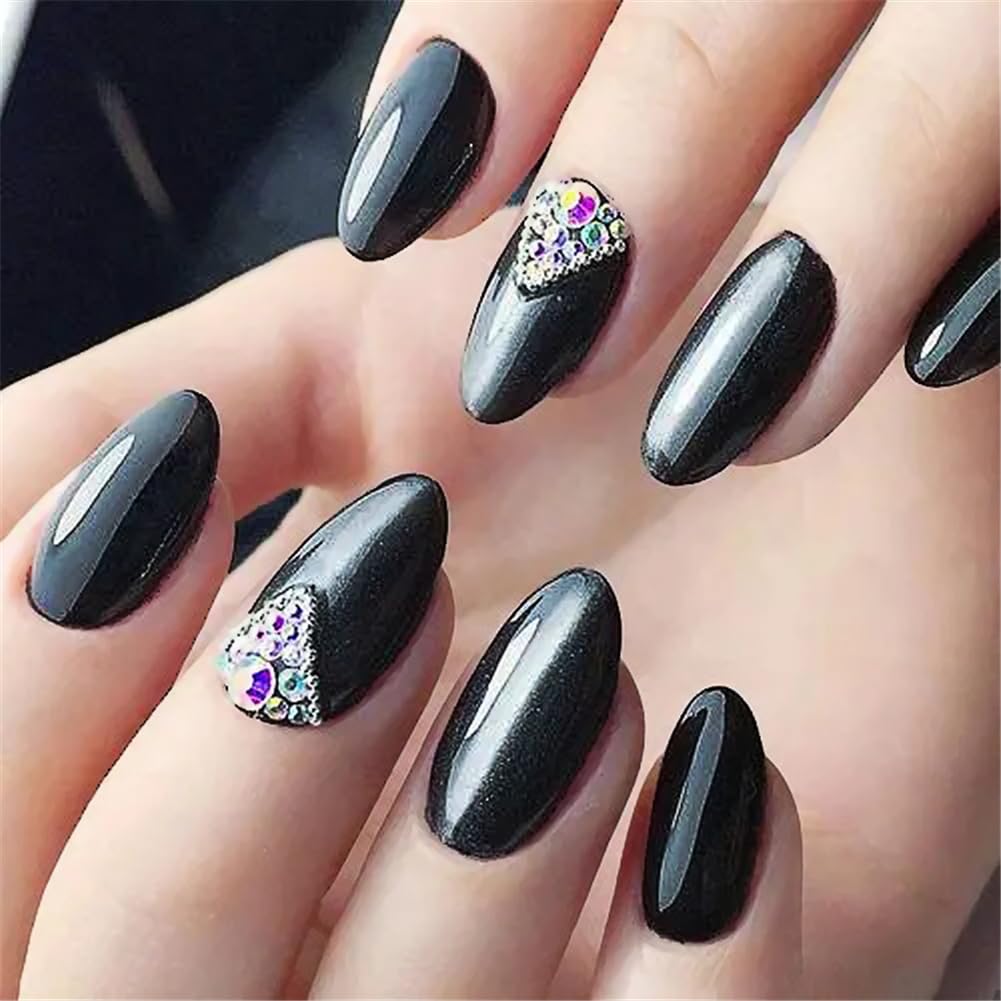 3000 Pieces SS6 2mm Flatback Rhinestones Clear Glass Round Gems Crystals for Nail Art DIY Crafts Clothes Shoes Bags （Dark Grey）