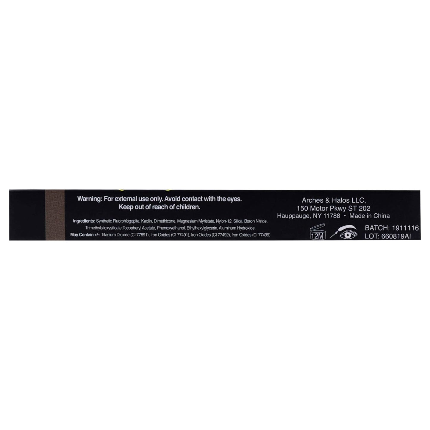 Arches and Halos Duo Luxury Brow Powder - Eyebrow Shaper and Color - Powder Compact with 2 Neutral Shades - Vegan - Charcoal - 0.1 oz