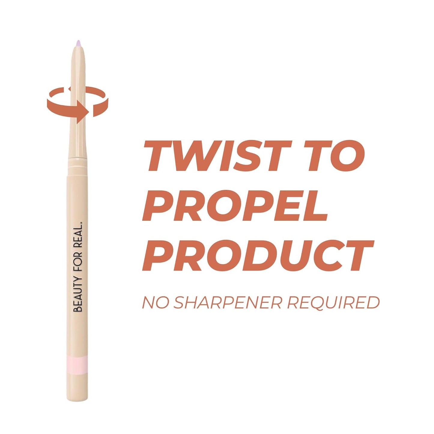 Beauty For Real I-Line 24-7 Eyeliner, Heaven?s Door - Rose Gold Pink Shimmer - Long-Wearing, Waterproof Gel Formula - Safe for Sensitive Eyes & Contact Lens Wearers - 0.01 oz