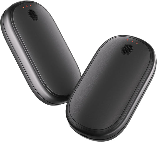 Hand Warmers Rechargeable, Magnetic Hands Heater, Fast Heating in 3s with 3 Settings, Electric Pocket Warmer, UL Certified Safe for Winter Camping, Hunting Trips, and Golf Games