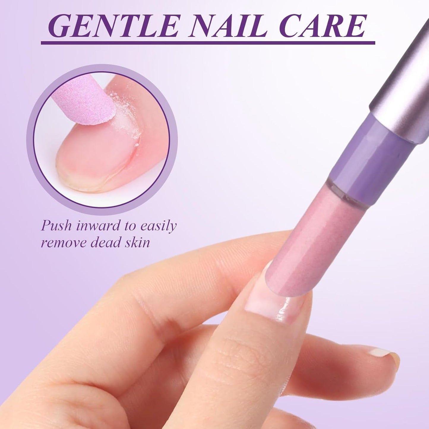 3-in-1 Cuticle Oil Pen, Cuticle Pusher Nail Oil Pen with Rotating Design, Nail Care Pen, Nail Buffer Pen for Hangnails, Dry and Damaged Nails, Moisturize Strengthen Daily Nails Care (3PCS)