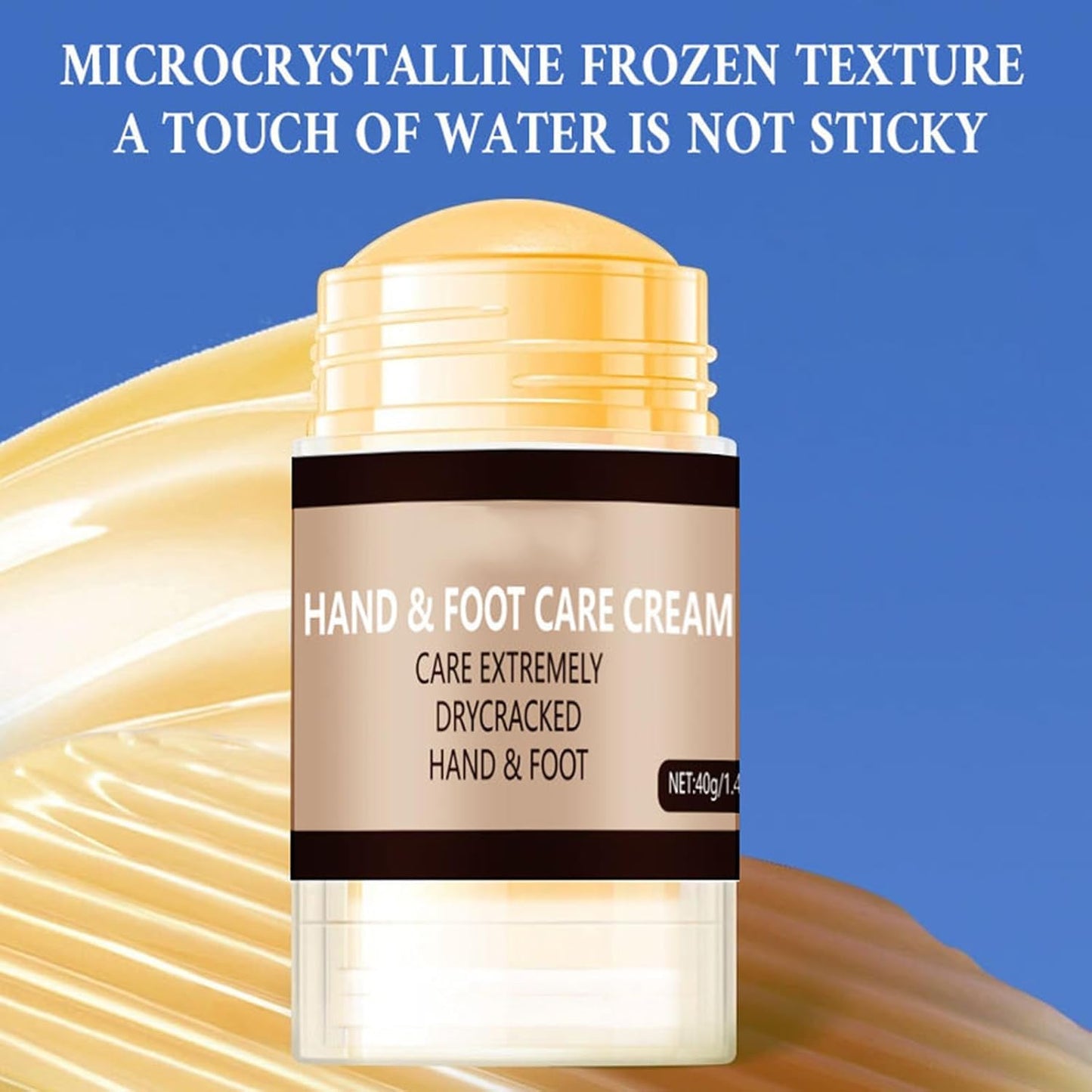 Foot Cream for Dry Cracked Heels and Feet, Horse Oil Foot Balm Repair Cream for Knees Elbows Hands Hydrate & Nourish Foot Care for Calluses Softens Skin Exfoliates Dead Skin Women and Men 1.41oz