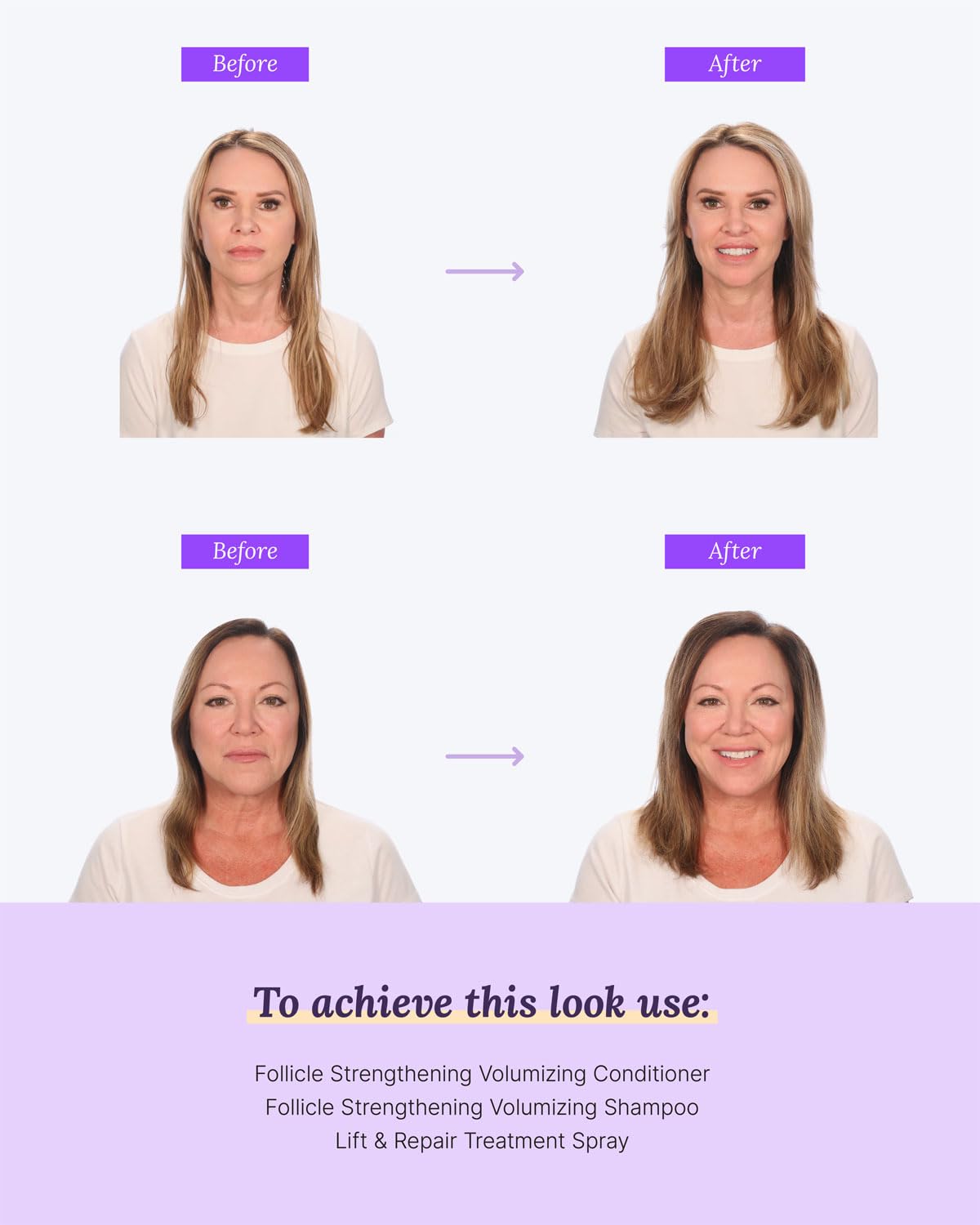 Keranique Volumizing Mousse for Women - Thickening and Styling Anti-Frizz Foam for Fine, Straight, Wavy, and Curly Hair