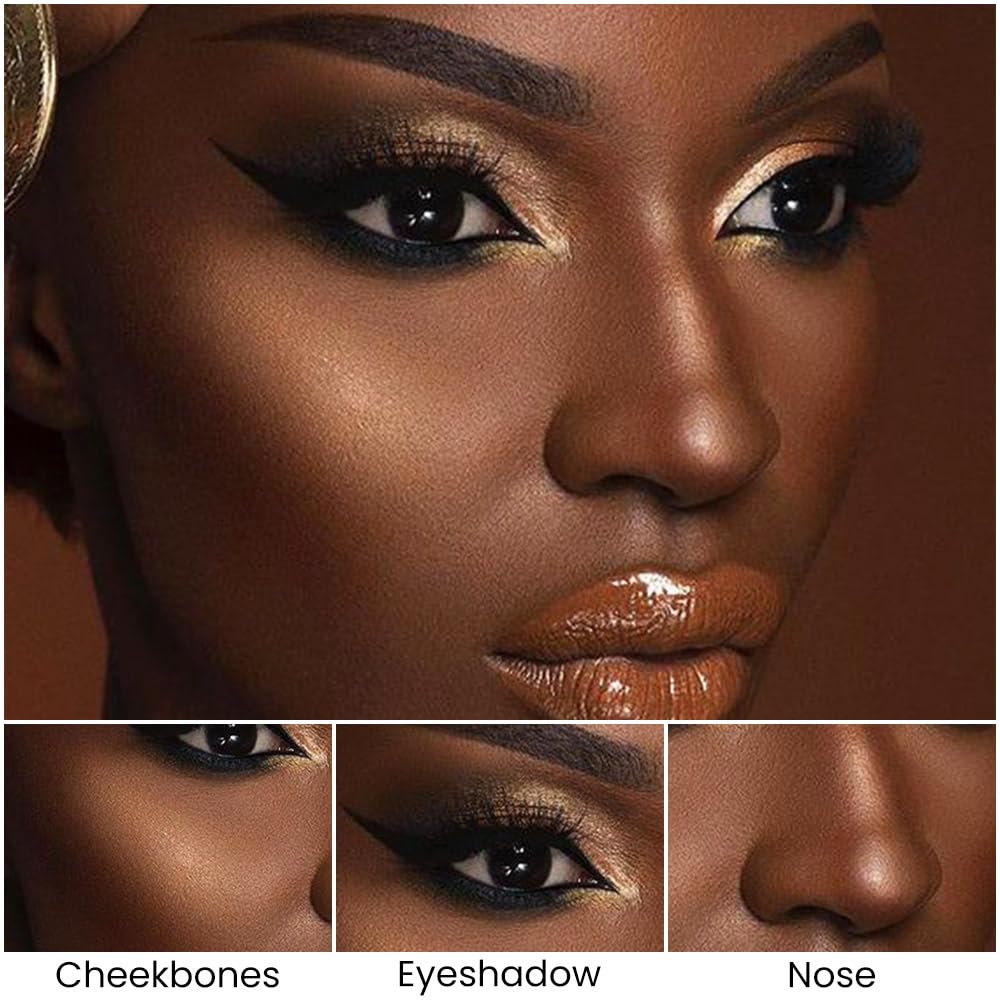 evpct 2in1 Face Shaping & Contouring Stick Cream Contour Concealer Bronzer Stick Makeup Kit for Beginner Face Highlighter Makeup Stick contorno maquillaje de maquillaje profesional,NEW Deep