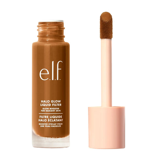 e.l.f. Halo Glow Liquid Filter, Complexion Booster For A Glowing, Soft-Focus Look, Infused With Hyaluronic Acid, Vegan & Cruelty-Free, 6.5 Deep