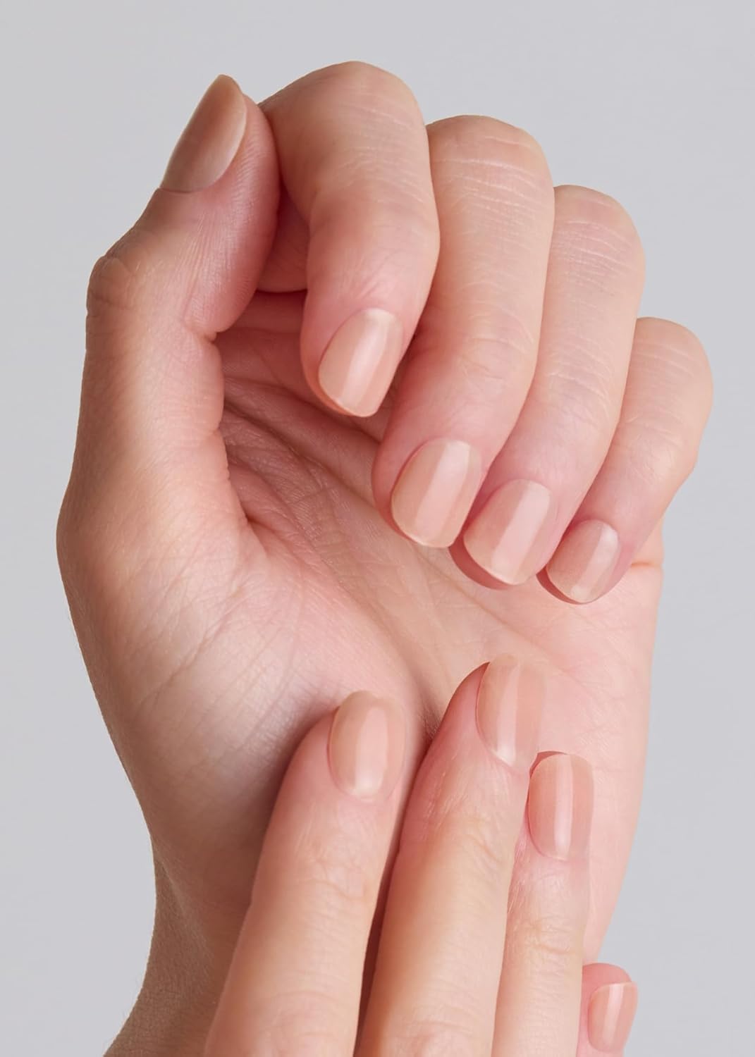 ohora Semi Cured Gel Nail Strips (N Bare Milk Tea) - Works with Any Lamps, Salon-Quality, Long Lasting, Easy to Apply & Remove - Includes 2 Prep Pads, Nail File & Wooden Stick