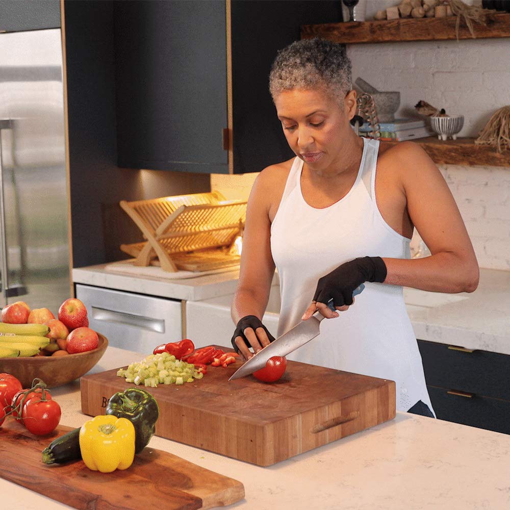 Copper Compression Arthritis Gloves | Fingerless Arthritis Carpal Tunnel Pain Relief Gloves For Men & Women | Hand Support Wrist Brace For Rheumatoid, Tendonitis, Swelling, Crocheting 2 Pairs Black M