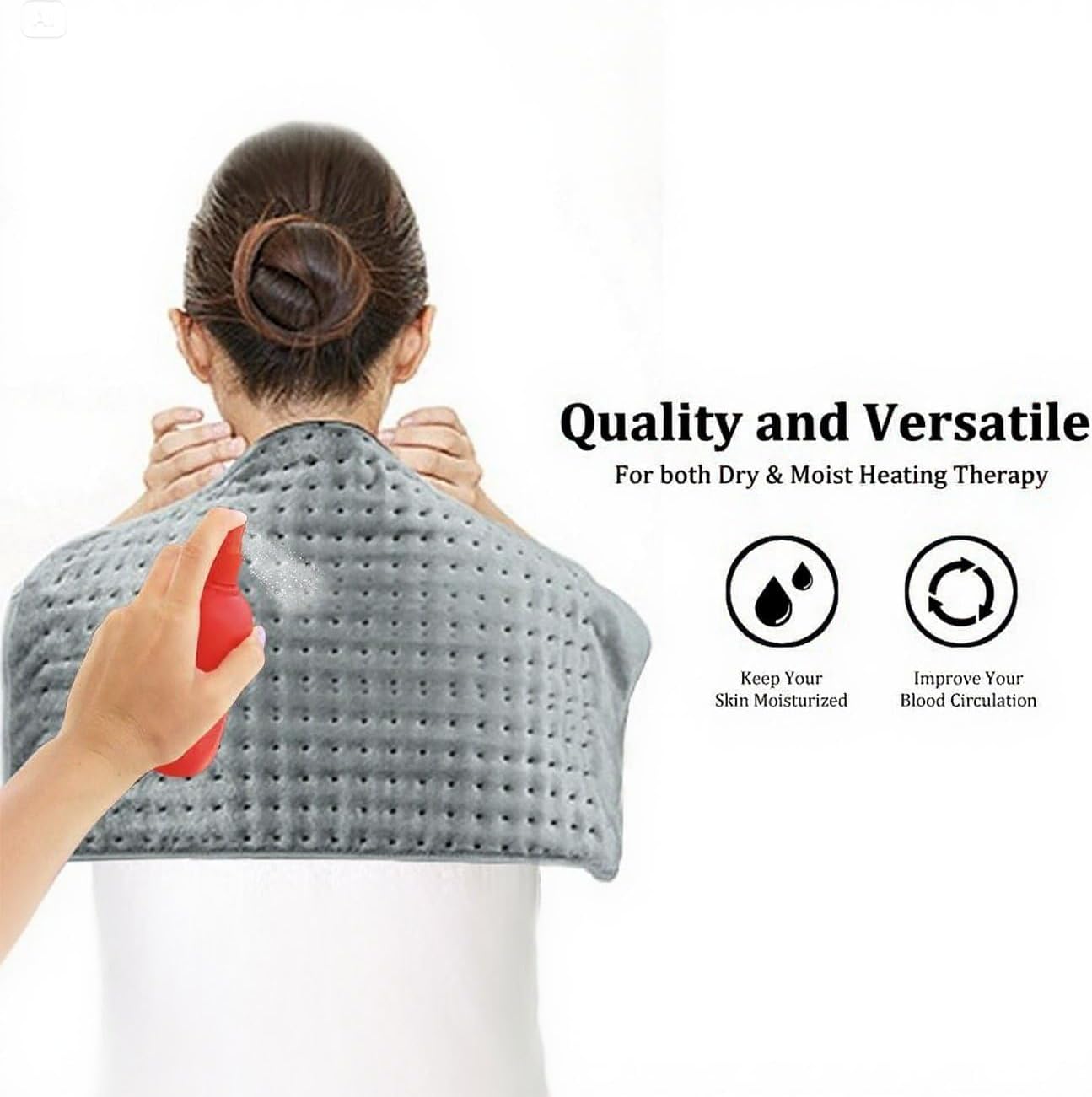 Heating Pads Large 17x33 Electric Heating Pad for Period Cramps Neck and Shoulders and Back Moist Dry Heat Auto Shut Off XL Heat Pad Birthday Gifts for Women Men Dad Mom - Portable Full Body Hot Pads