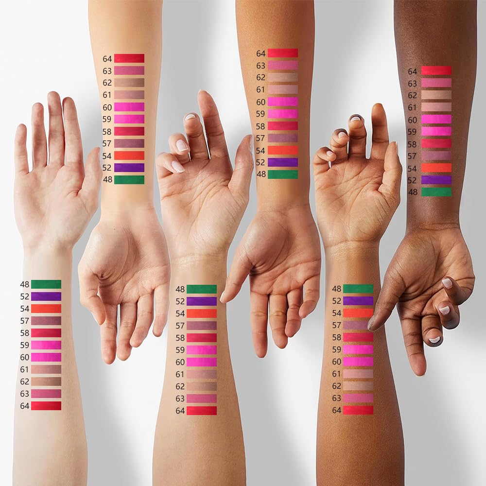 evpct 1Pcs Hot Mauve Matte Lip Liner & Liquid Lipstick Stain Makeup Set for Women, Hot Mauve Lip Liner Stain Long Lasting Waterproof Smudge Proof, Cruelty Free Lip Stick Makeup 24 hours originales, 63