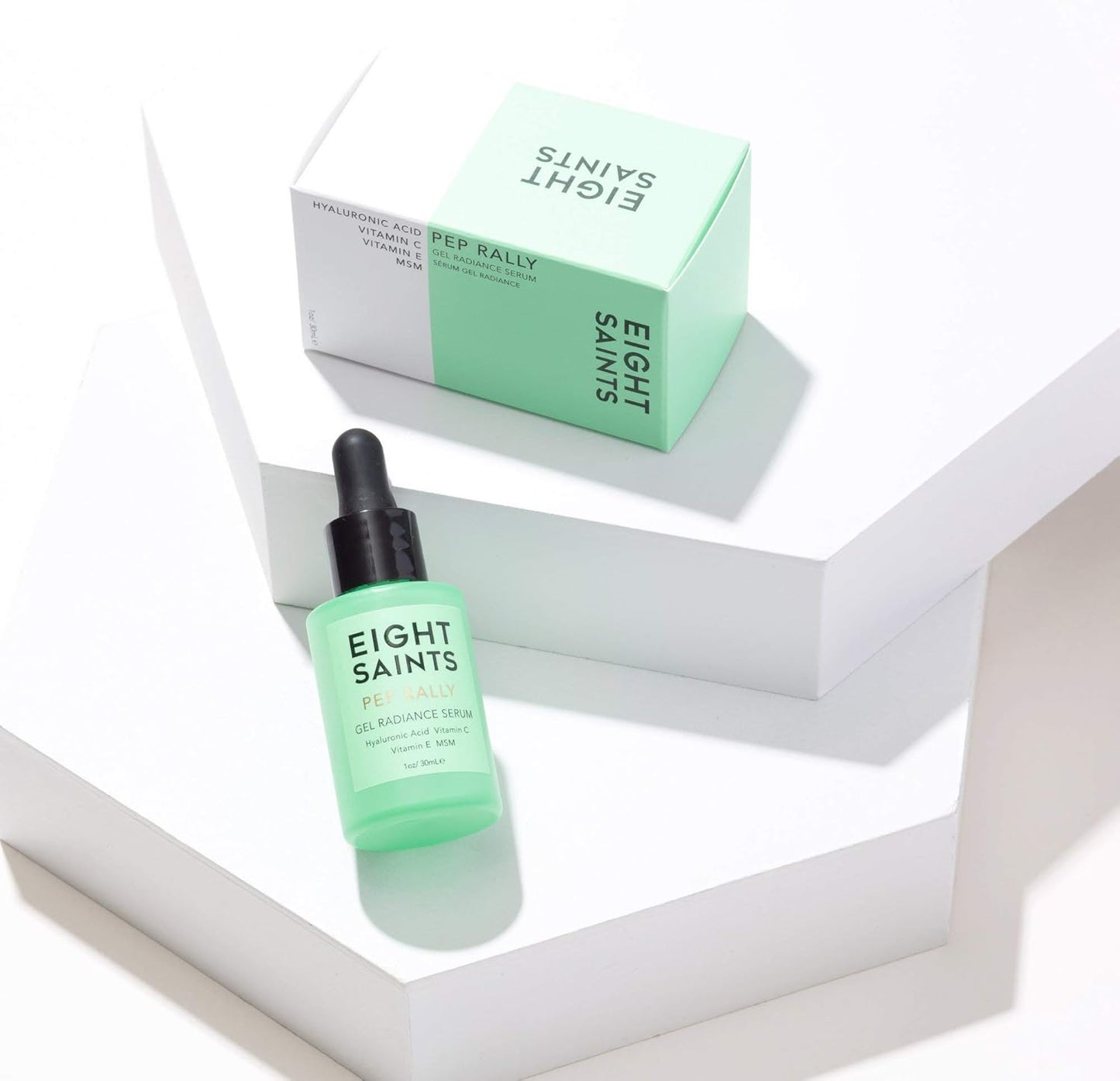 Eight Saints Skincare Pure Hyaluronic Acid Serum for Face Plumping, Natural and Organic Vitamin C Face Serum with Vitamin E for Fine Lines, Reduces Wrinkles, Firming, Hydrating, Anti-Aging, 1 Oz