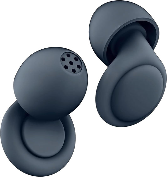 2 Noise Cancelling Ear Plugs, Beinkap Sleeping Earplugs with 12 Silicone Soft Reusable Ear Tips for Social Gatherings, Work, Sleeping, Concerts, Parenting, Conversation, 28 dB Noise Reduction