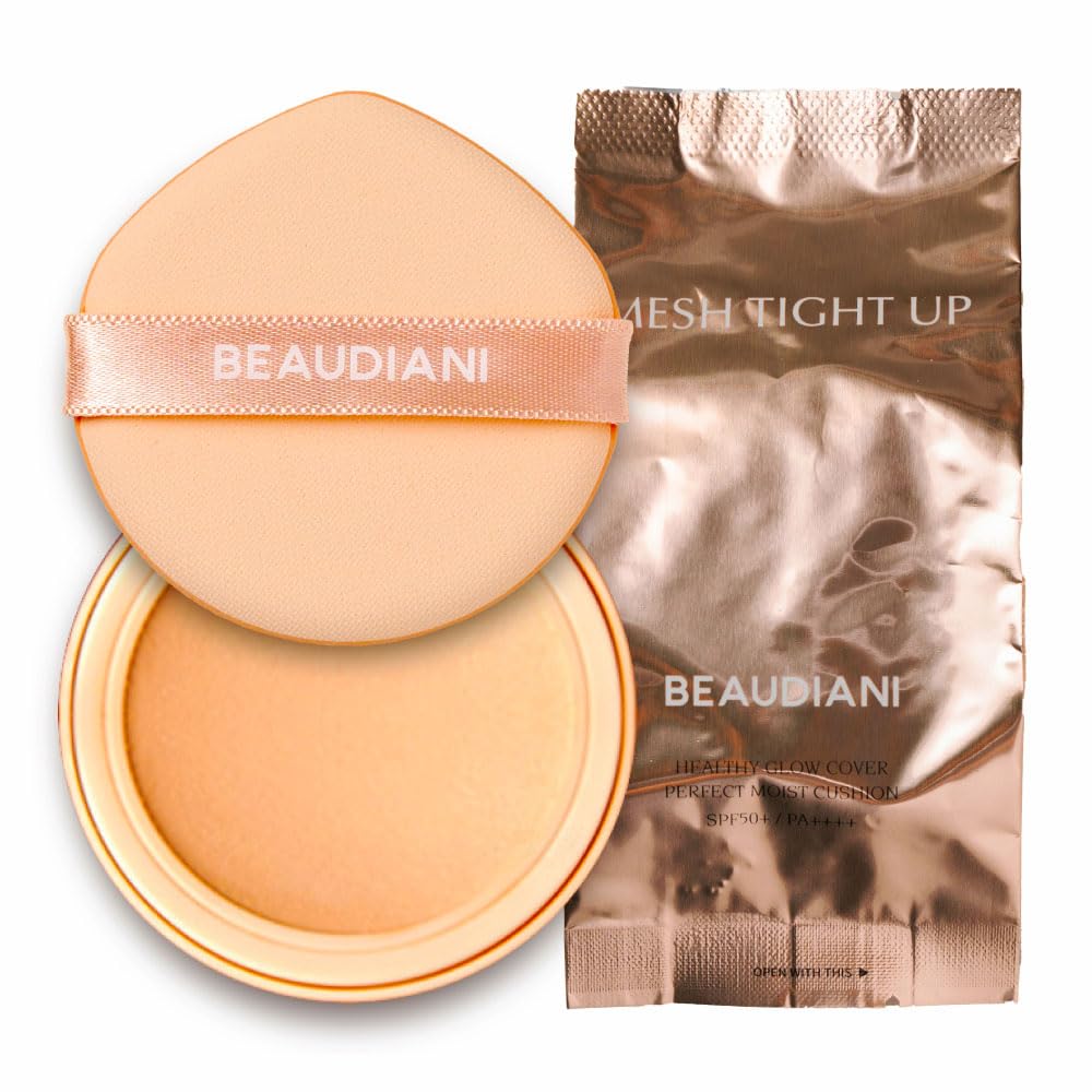 Mesh Tight UP Cushion Refill | Cushion Foundation | Buildable Coverage| Natural Finish | Dewy Glow Make up (01-REFILL Bright cool undertone (#21))