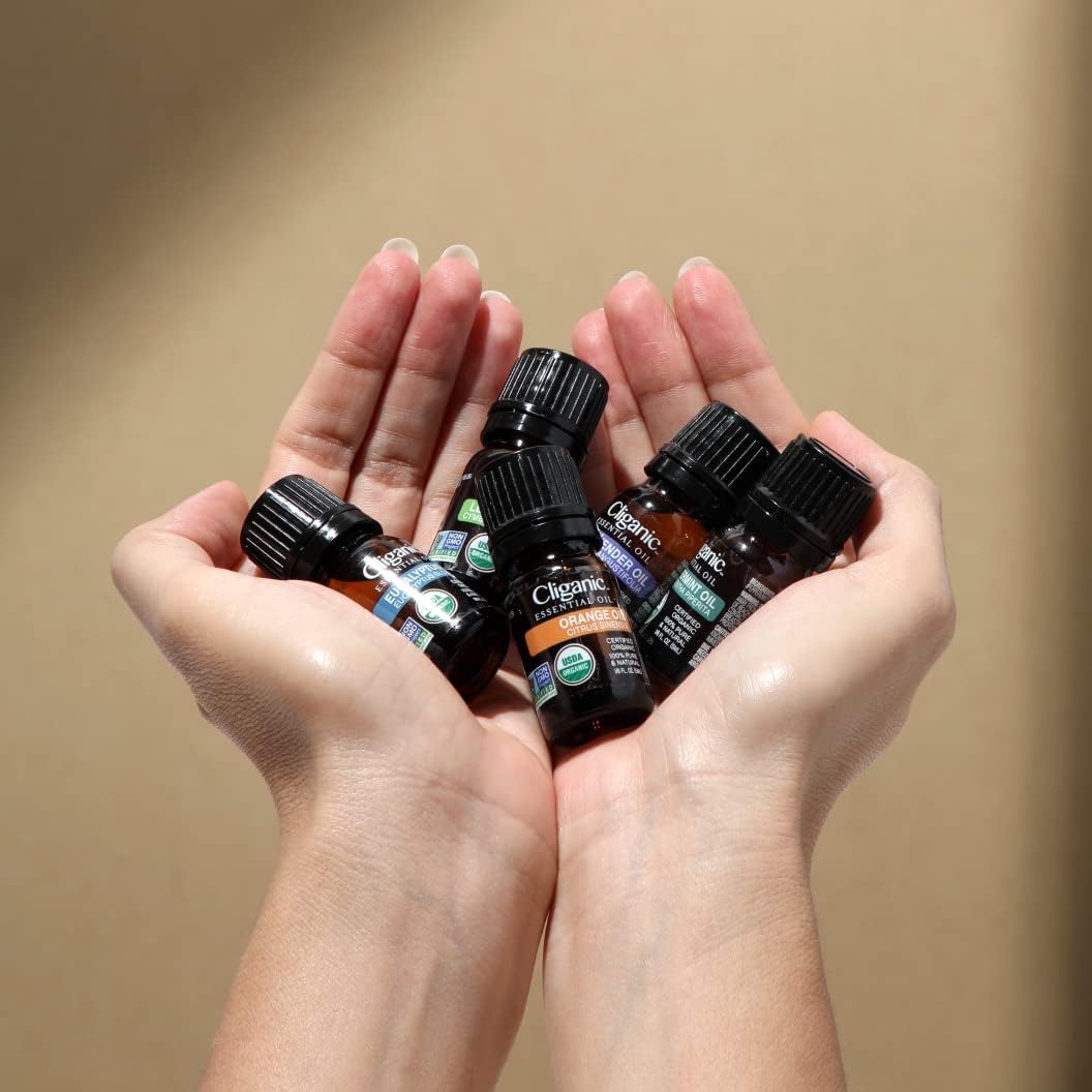 Cliganic Organic Eucalyptus Essential Oil - 100% Pure Natural for Aromatherapy Diffuser | Non-GMO Verified (Packaging May Vary)