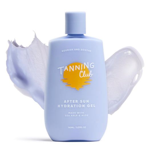 After Sun Gel - Aloe Vera and Sea Kelp Formula for Sunburn Relief and Hydration - Tan Extender - 150 m