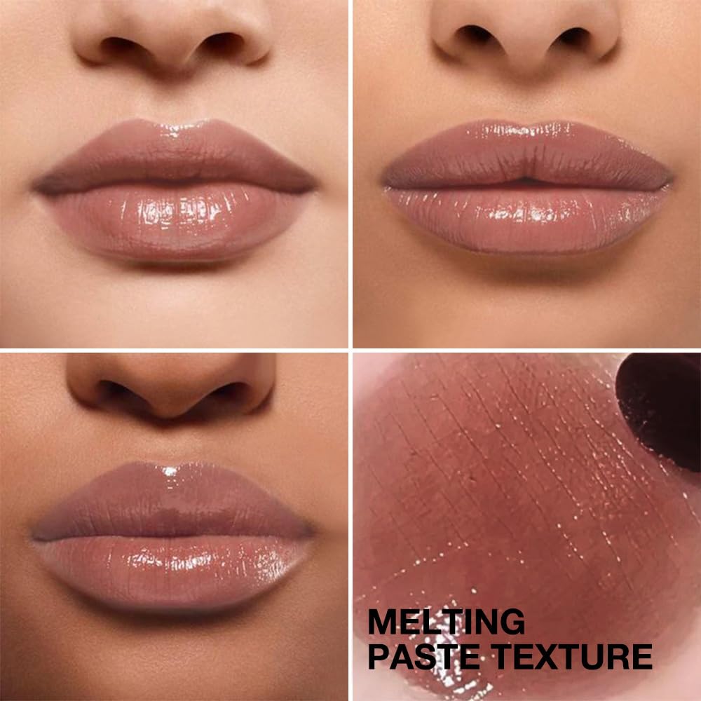 Honey Tinted Lip Balms Lip Stain, Sheer Hydrating Lip Skin Tint, Gloss Balm Moisturizing Lip Color for All Skin Tones, Nourishing Lip Balm with a Hint of Natural Black Cherry Tint (Black)