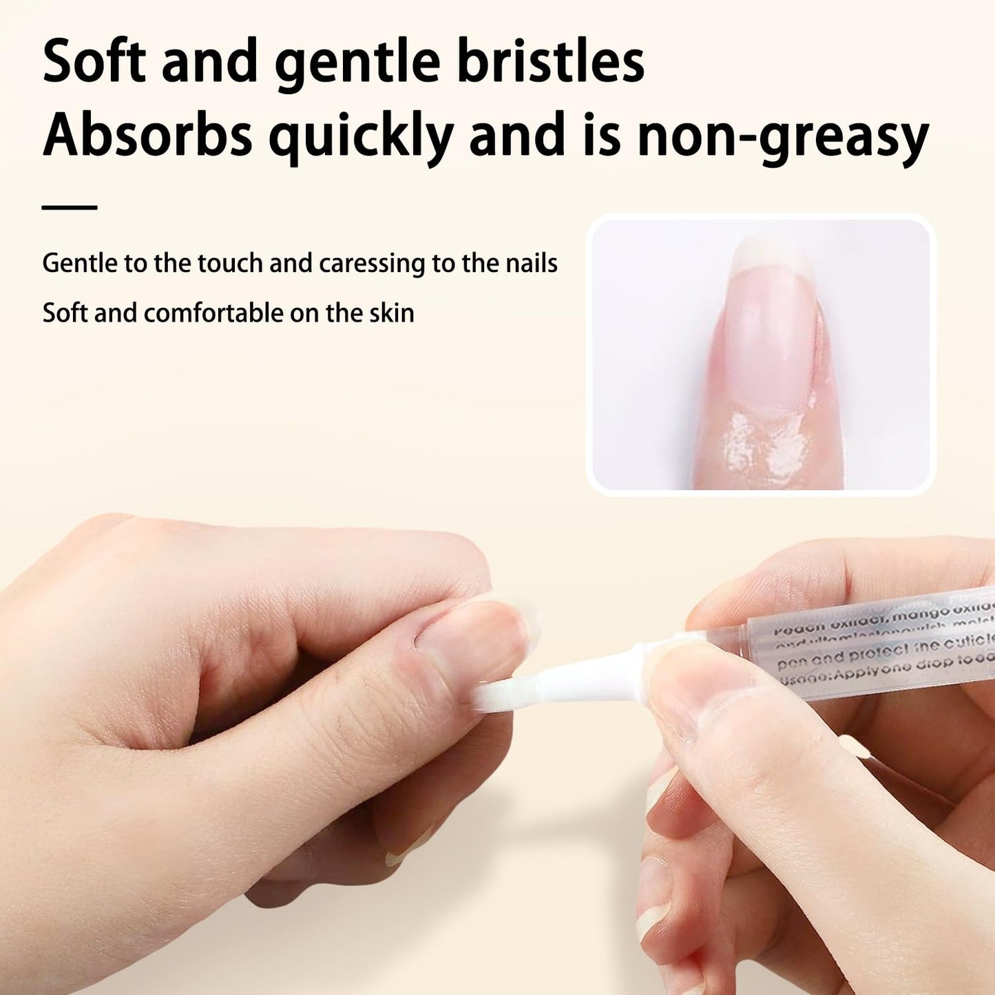 Cuticle Oil Pen Sweet Almond Nail Growth Serum and Repair Treatment Hydrating Oil for Dry Cuticles and Skin Cuticle Buddy Revitalize Nails with Radiant (6pcs pens)