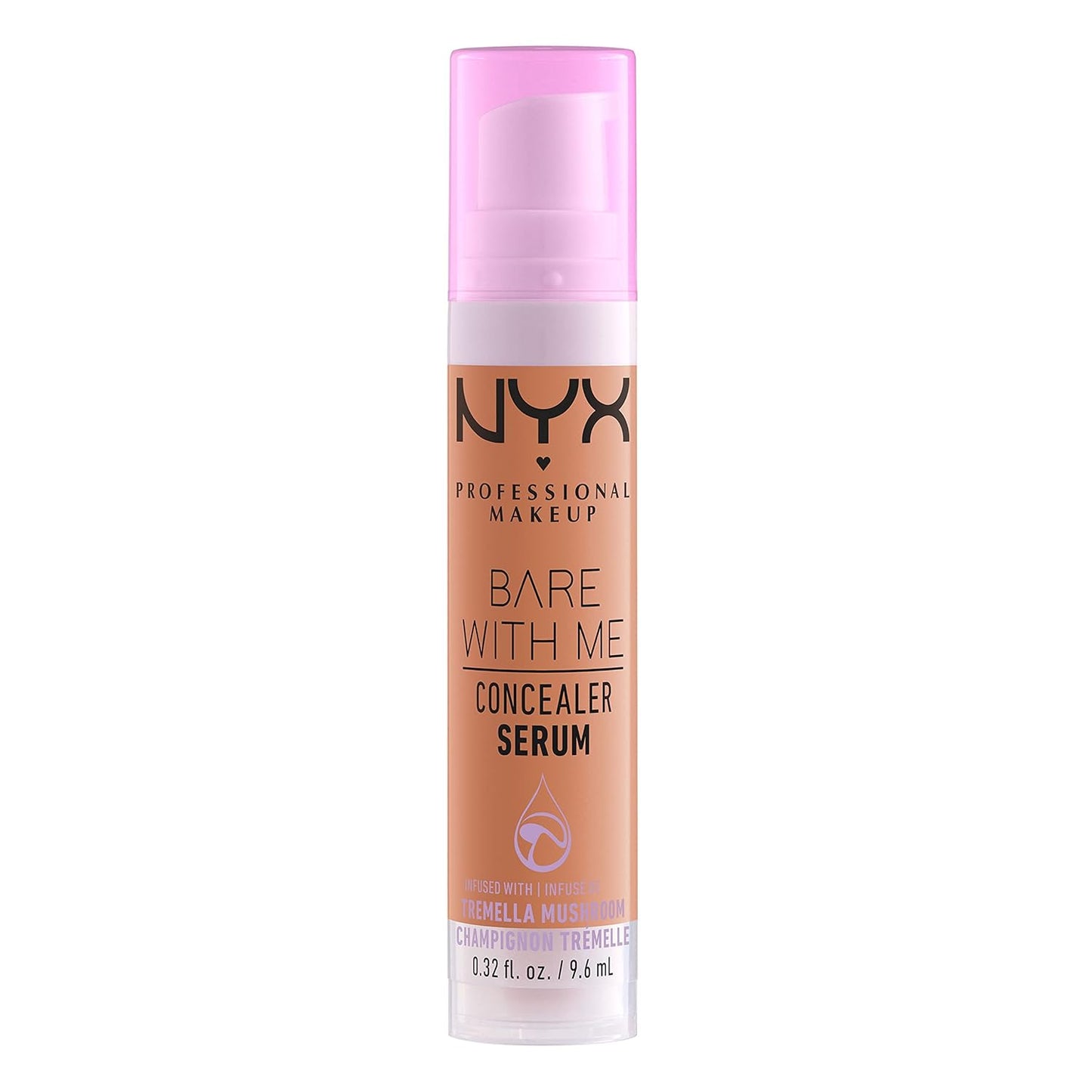NYX PROFESSIONAL MAKEUP Bare With Me Concealer Serum, Up To 24Hr Hydration - Caramel