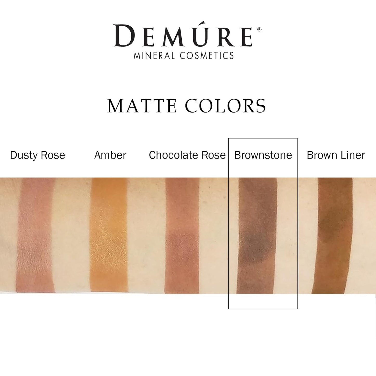 Demure Mineral Make Up (Brownstone) Eye Shadow, Matte Eyeshadow, Loose Powder, Eye Makeup, Professional Makeup
