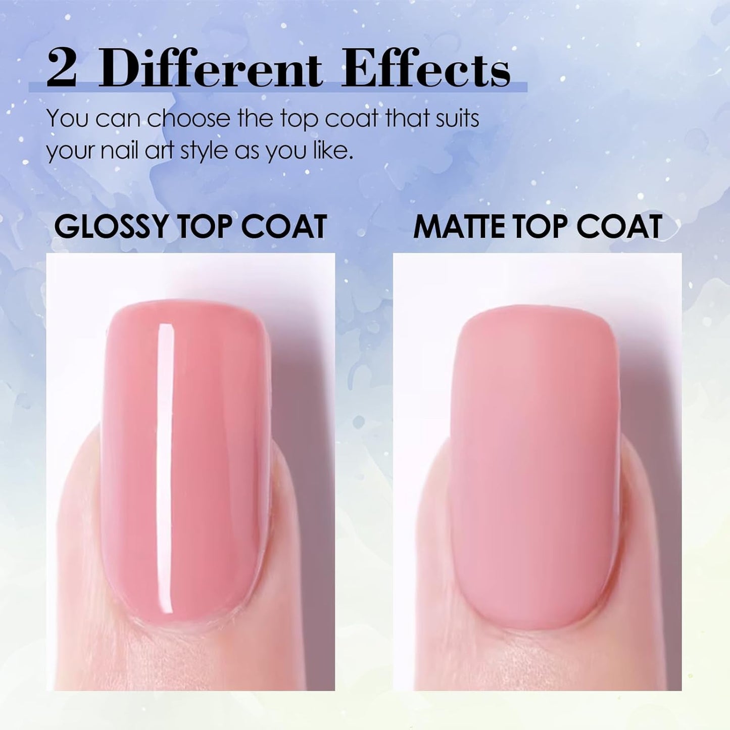 ADHERE Matte Gel Top Coat 15ML,No Wipe Matte Top Coat Soak Off LED Nail Lamp Gel Nail Polish Matte Finish，Long-lasting for Nail Art DIY Home Nail Salon
