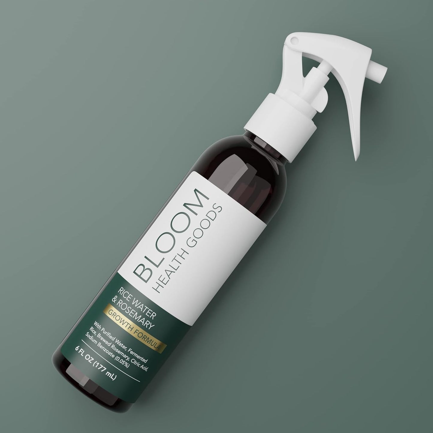 Rosemary & Fermented Rice Water Hair Growth Spray – Whole Plant Natural Ingredients for Strong, Healthy Hair (6 oz)