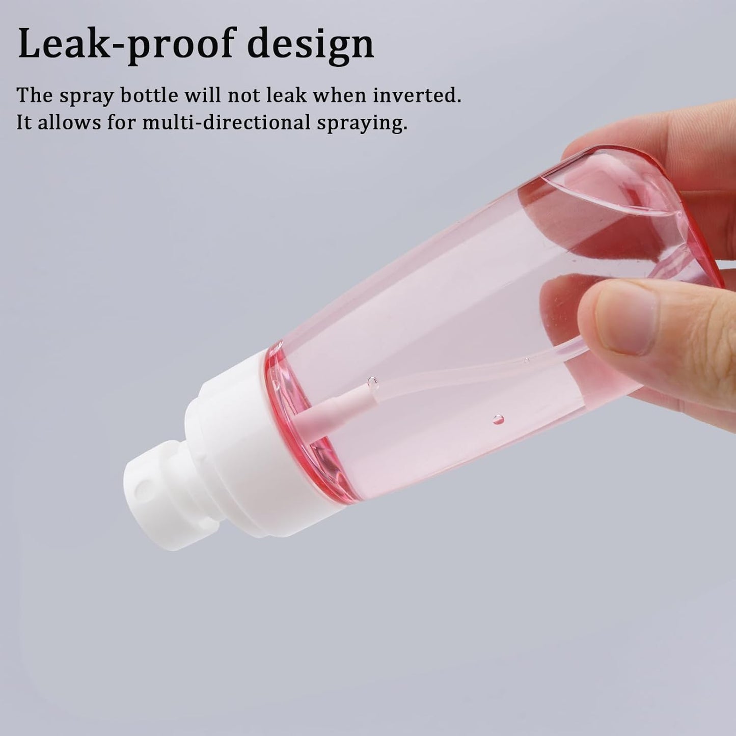 Cosywell Travel Size Spray Bottle TSA Approved 3.4oz 100ml 3 Pack Leak Proof Fine Mist Spray Bottles Empty Refillable Mist Sprayer for Perfume Essential Oils Toners Rose Water Cosmetics (3Pink)