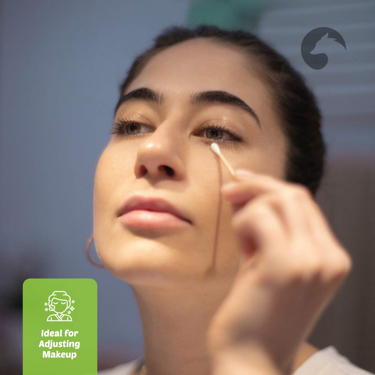 Bamboo Cotton Swabs 500 Count | Biodegradable & Organic Cotton Buds | Double Tipped Sticks | 100% Eco-Friendly & Natural | Perfect for Makeup & Nail Applications, Arts & Crafts, Removing Dust & Dirt…