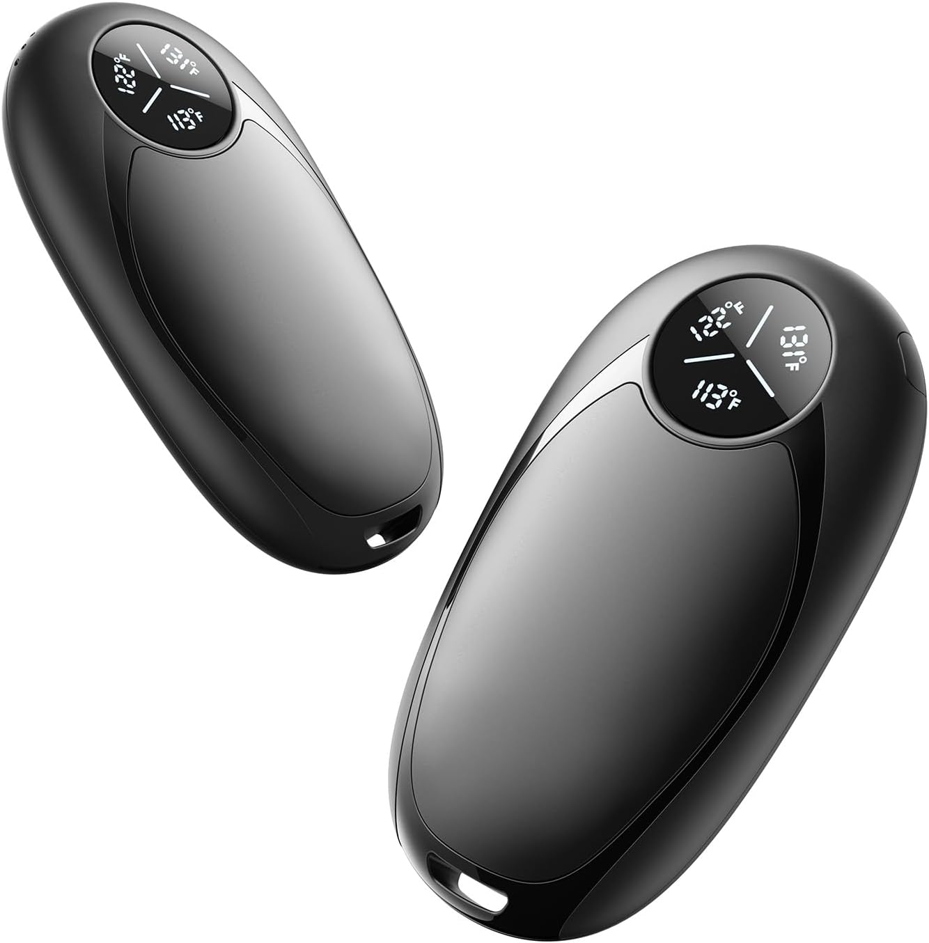 Hand Warmers Rechargeable 2 Pack Electric Hand Warmer Magnetic, Ultrathin Portable Handwarmers Gifts for Men Women Christmas Hiking Golf Hunting Accessories (Black)