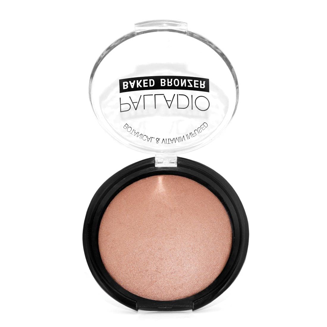 Palladio Baked Bronzer, Highly Pigmented and Easy to Blend, Shimmery Bronzed Glow, Use Dry or Wet, Lasts all day long, Provides Rich Tanning Color Finish, Powder Compact, Atlantic Tan