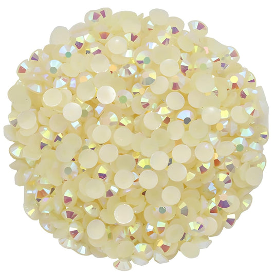 1440 Pcs SS20 5mm Flatback Rhinestones for Nails Art Crafts Glitter Round Shine Gems AB Crystals DIY Clothes Shoes （Champagne AB）