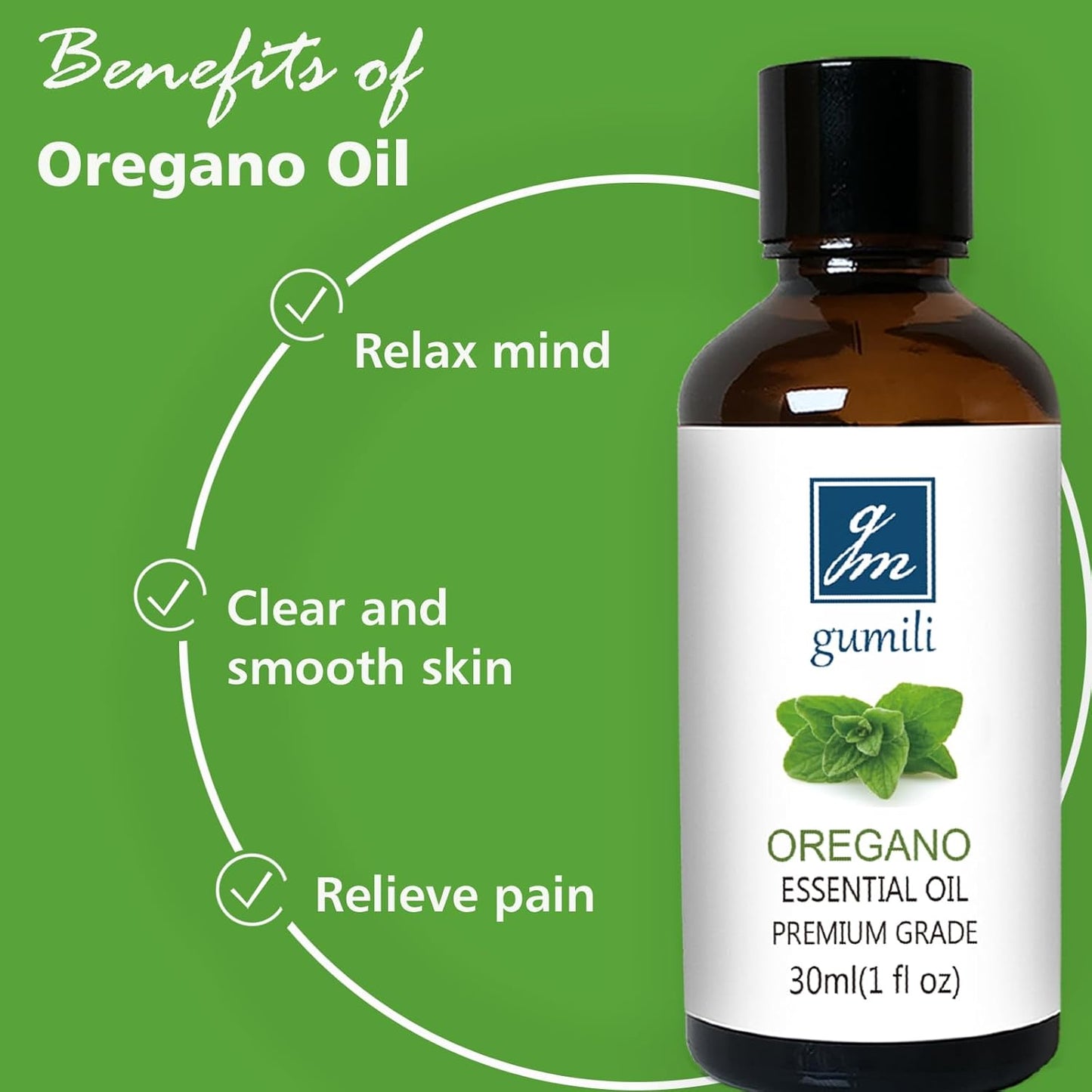Oregano Essential Oil 1 Oz - 100% Pure & Natural Oregano Oil for Skin, Diffuser, Massage & Aromatherapy - 30ml