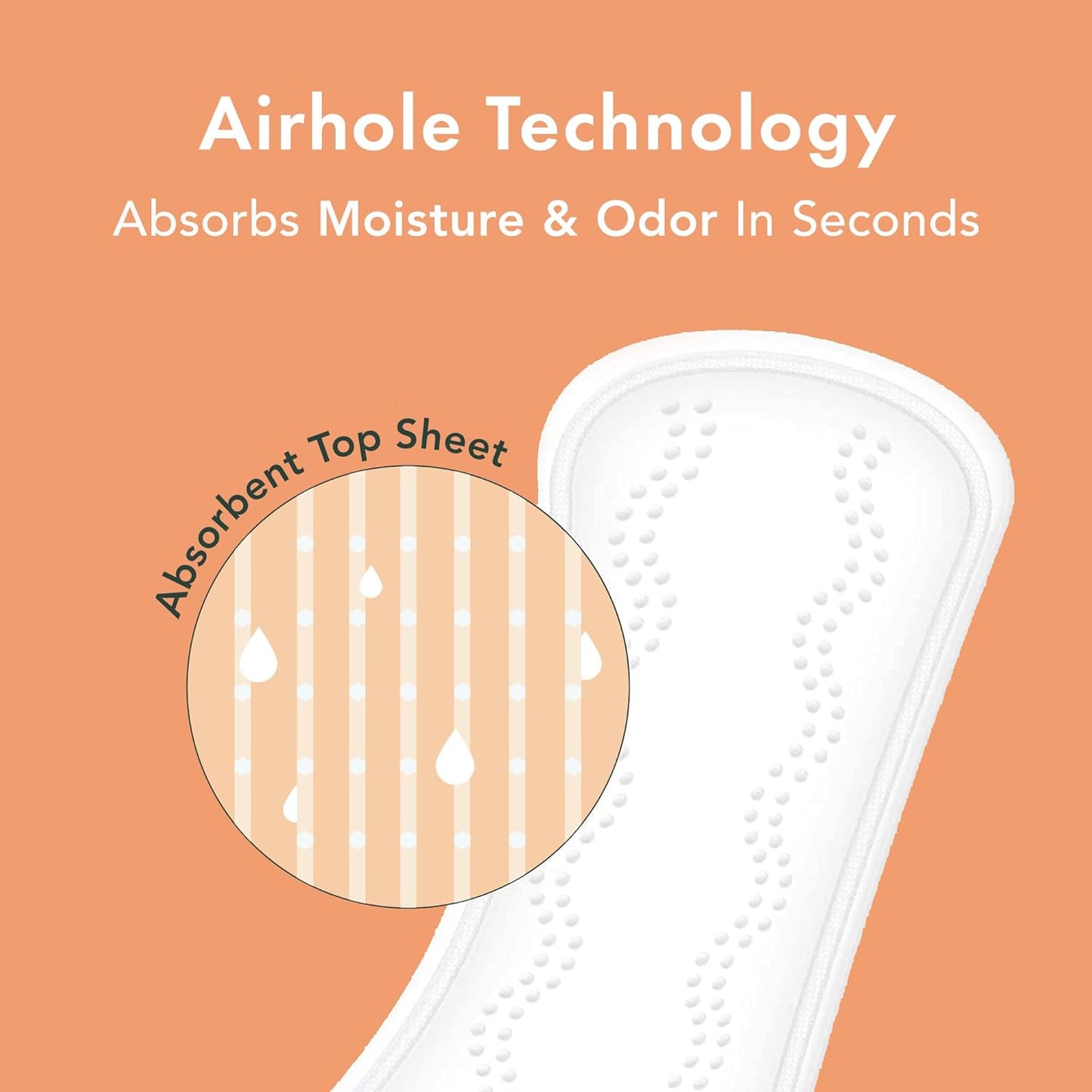 Rael Panty Liners for Women, Organic Cotton Cover - Long Pantiliners, Light Absorbency, Unscented, Chlorine Free (Long, 54 Count)