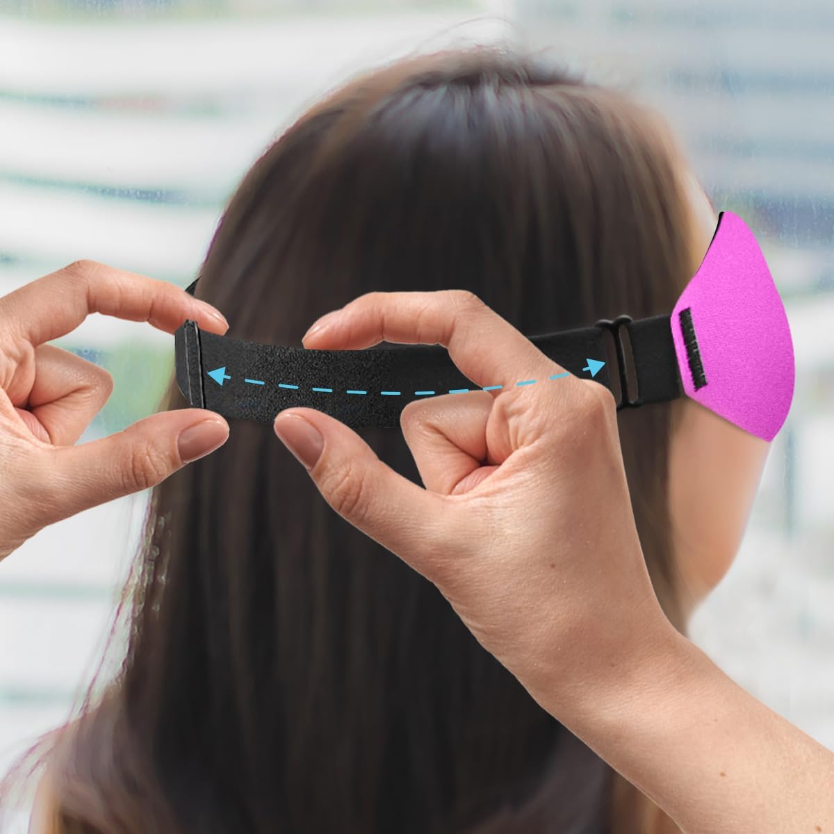 3D Sleep Mask for Side Sleepers – 100% Light Blocking Eye Mask for Sleeping, Zero Eye Pressure, Soft Breathable Memory Foam, Adjustable Strap for Travel, Men & Women (Pink)