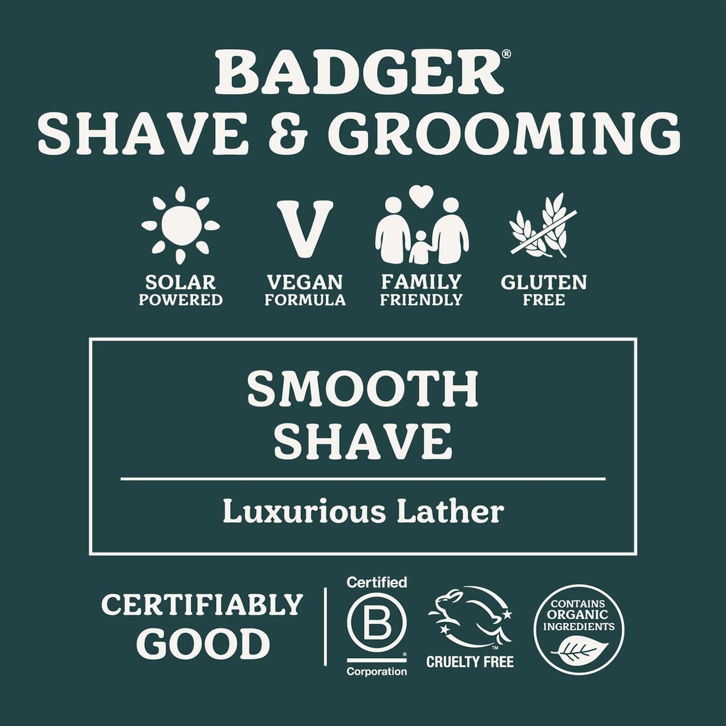 Badger Shaving Soap Puck, Organic Moisturizing Shave Soap Bar, Rich Lasting Lather, Light Natural Scent, Plastic Free & Vegan Shave Soap for Men & Women, 3.15 oz Bar