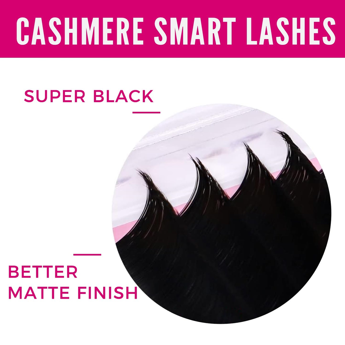 VEYES INC Cashmere Smart Fan Lash Extensions 0.03 0.05 0.07 C/CC/D Curl 8-20mm Mixed & Single Length, Super Matte Black Volume Lashes, Professional Supplies for Lash Techs (0.05 CC 13mm)
