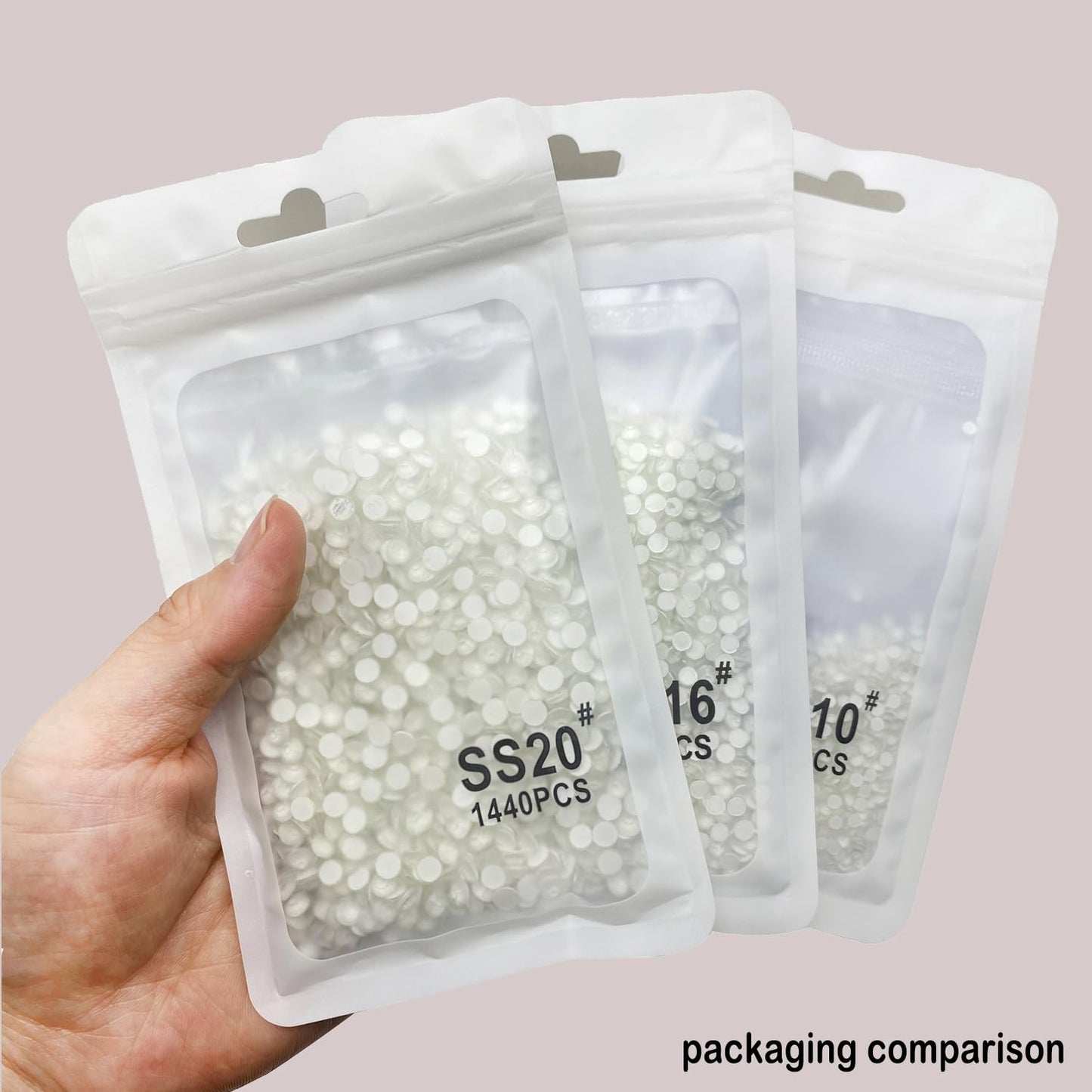 Flatback Glass Rhinestones,Bedazzler Gems 1440pcs Non Hotfix Crystal Rhinestones for Nail Charms Crafts Clothes Tumblers,White Neon,SS20