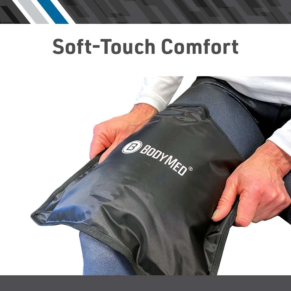 BodyMed Reusable Gel Ice Pack Cold Compress (2-Pack) for Back, Shoulder, Neck, & Knee - Professional Grade Cold Therapy for Injuries, Aches, Swelling, Bruises, Sprains - 14 in. x 11 in. (Standard)