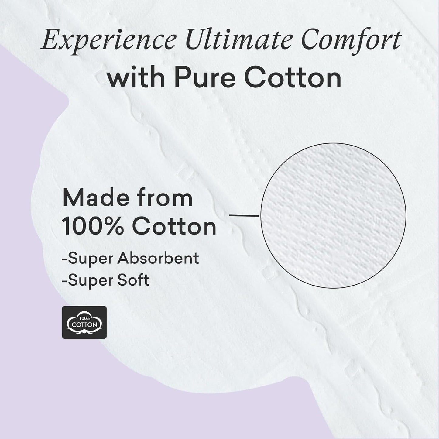 Teens Period Pads with Wings for Tweens, Organic Cotton Sanitary Pads for Teen Girls 9-14, Teen Regular, 108 CT