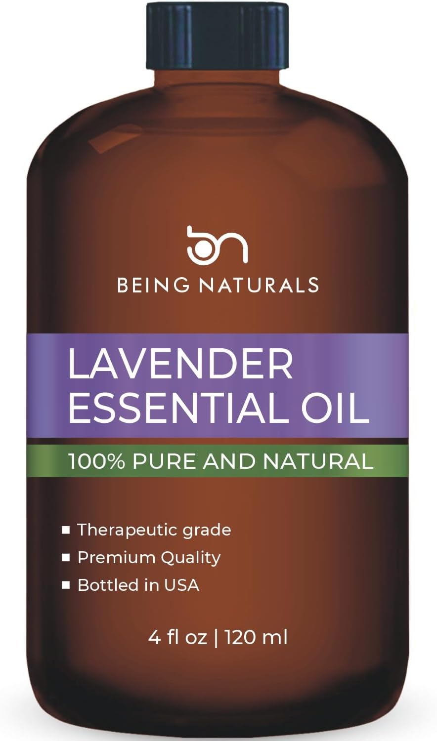 Lavender Essential Oil - Huge 4 FL OZ - 100% Pure & Natural – Premium Natural Oil with Glass Dropper Essential Oil