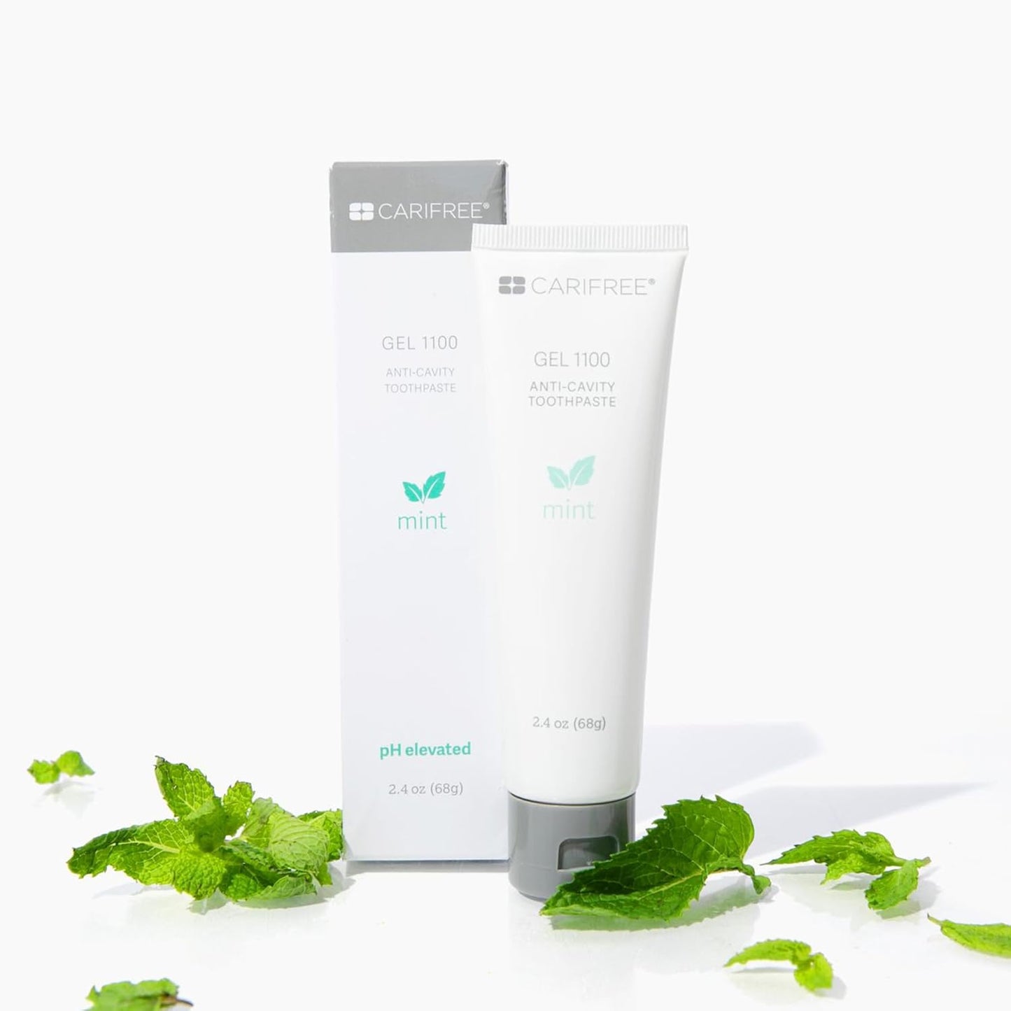 CariFree Gel 1100 (Mint) Anti-Cavity Fluoride Toothpaste with Nano Hydroxyapatite, Enamel Protection, Dentist Recommended for Kids and Adults, Dentist Developed, 2.40 oz. (Pack of 1 + Book)