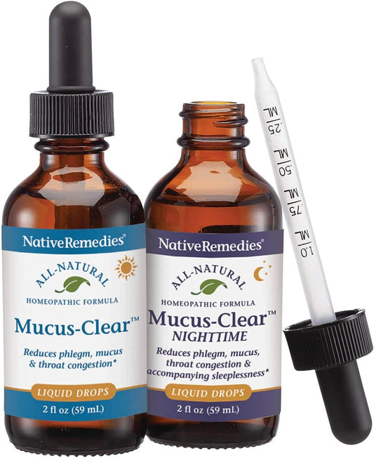 Native Remedies Complete Mucus-Clear ComboPack for 24 Hour Relief of Mucus & Phlegm Congestion