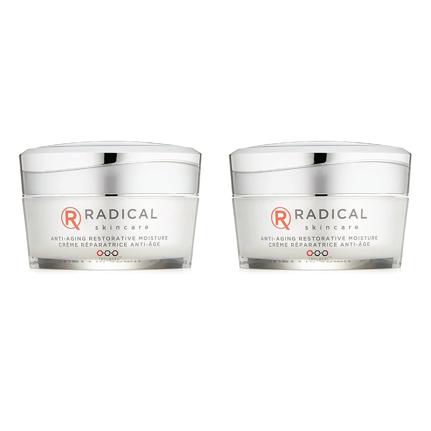 Radical Skincare Anti Aging Restorative Moisturizer - w/Jojoba, Vitamin E, & Aloe | Hydrating | Antioxidant Rich, Non-Drying, Gentle | For All Skin Types | Paraben & Cruelty Free (1.7 Oz, 2 Pack)