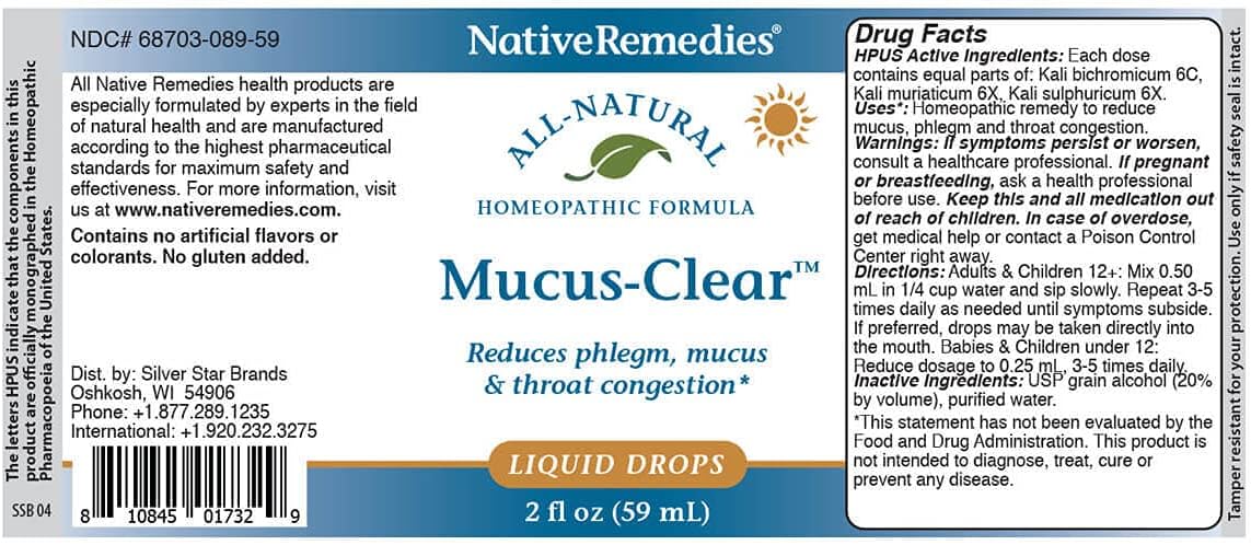 Native Remedies Complete Mucus-Clear ComboPack for 24 Hour Relief of Mucus & Phlegm Congestion