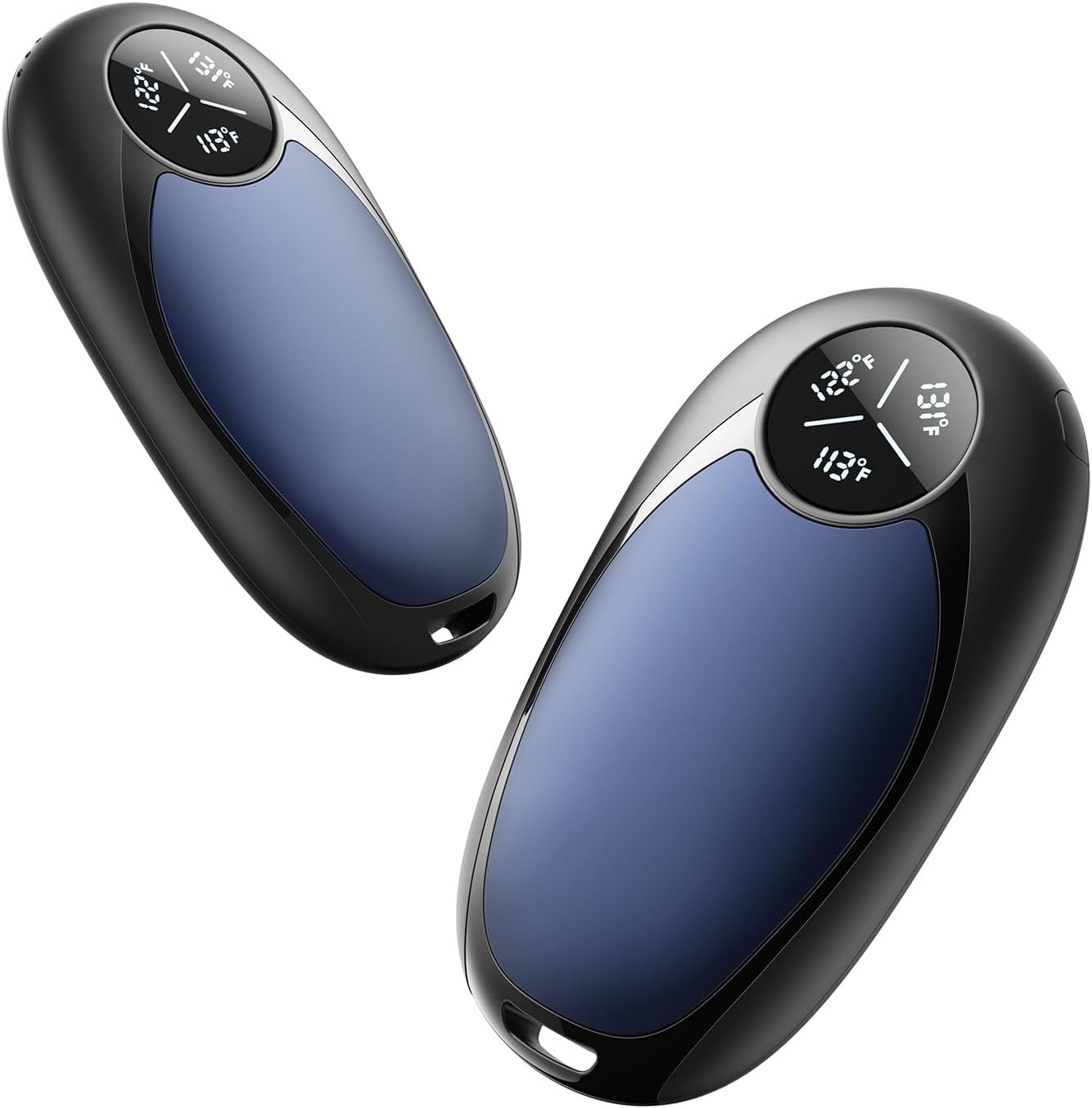 Hand Warmers Rechargeable 2 Pack Electric Hand Warmer Magnetic, Ultrathin Portable Handwarmers Gifts for Men Women Christmas Hiking Golf Hunting Accessories (Black)