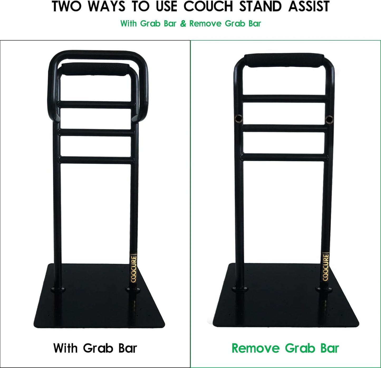 Couch Stand Assist for elderls, Sofa & Chair Stand Assist Rail, Heavy Duty Bed Assist Rail with Non-Slip Covers. Suitable for Seniors and Other Relied On Persons.