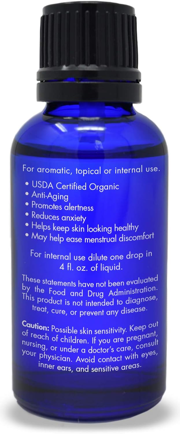 Organic, Basil Essential Oil, Food Grade – 100% Pure, Basil Oil, by Zongle Therapeutics, 1 OZ