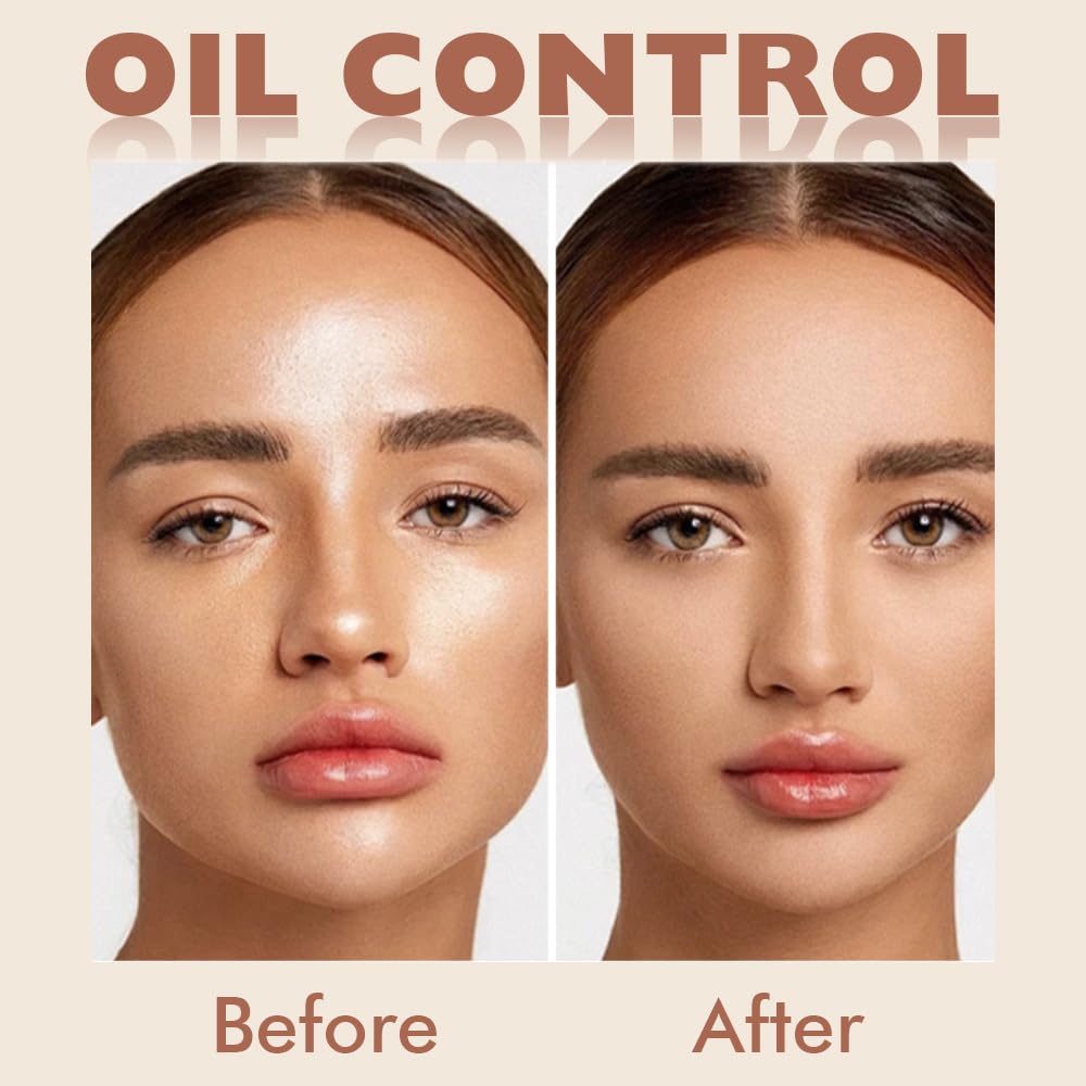 Oil Control Matte Perfection Face Powder Compact For Women, Matte Smooth Flawless Setting Powder Makeup, Polvo Compacto De Maquillaje, Waterproof Long Lasting, 0.35Oz, (245 Radiant Honey, 1)