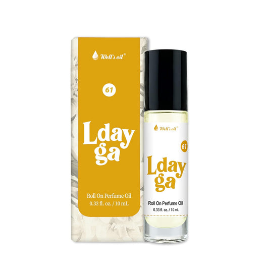 Well's Oil Roll-On Perfume Oil (Lady Ga) | Apricot Notes | Long-Lasting | Paraben-Free | 0.33 Fl Oz / 10 ml