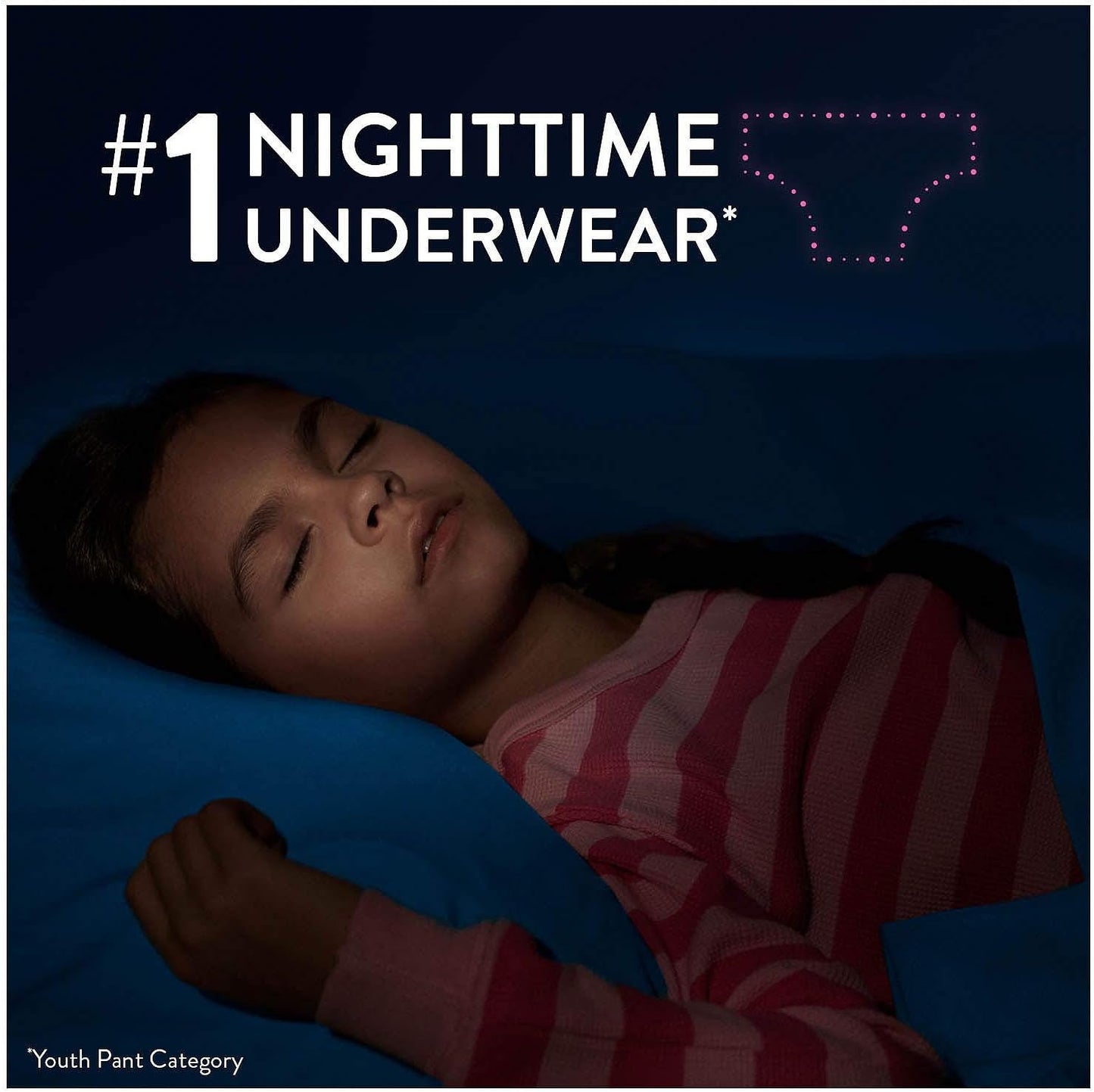 Goodnites Bedtime Pants for Girls, Small/Medium, 74 Count