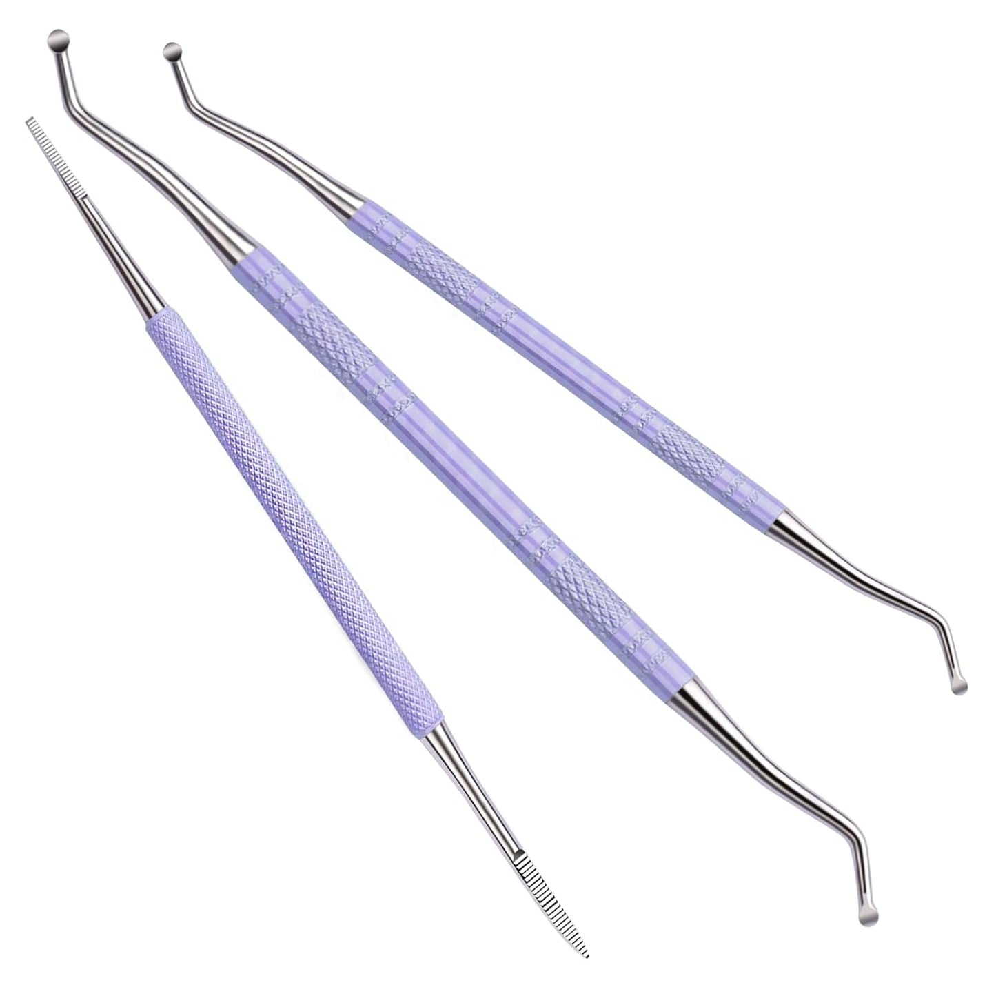 Teenitor Upgraded Ingrown Toenail File and Lifters, Pedicure Tools for Feet, Professional Ingrown Toenail Tool Ingrown Toenail Removal Kit, Purple